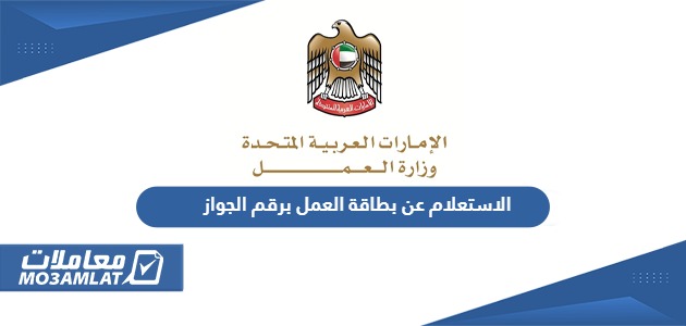 الاستعلام عن بطاقة العمل برقم الجواز الإمارات